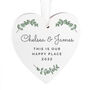 Personalised Botanical Wooden Heart Decoration, thumbnail 4 of 4
