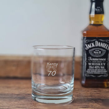 70th Birthday Whisky Glass, 7 of 7