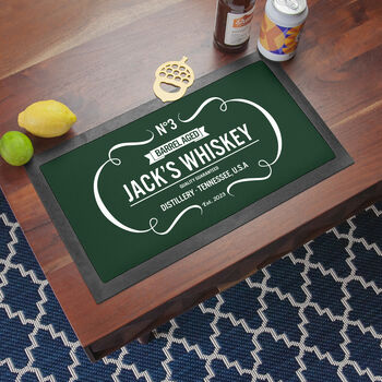 Personalised Vintage Whiskey Bar Mat, 2 of 11