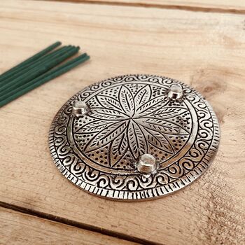 Recycled Metal Tree Of Life Incense Stick Holder, 4 of 6