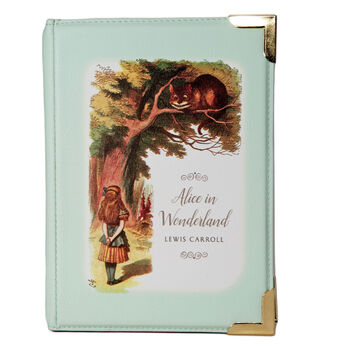 Alice In Wonderland Turquoise Book Large Handbag, 5 of 8