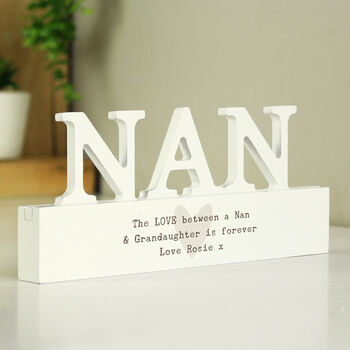 Personalised Heart Ornament For Nan, 2 of 3