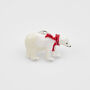 Cosy Polar Bear Enamel Brooch, thumbnail 1 of 7