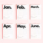 Monochrome 2024 Minimal Calendar, thumbnail 3 of 4