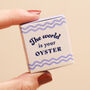 Tiny Matchbox Ceramic Pearl Oyster Token, thumbnail 3 of 4