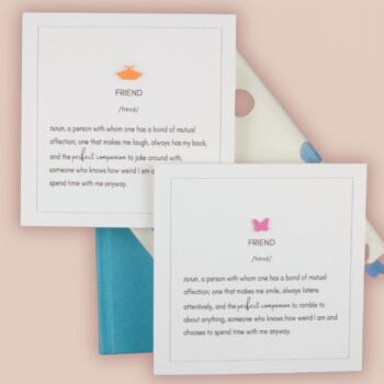 Handmade Definition Of Friend Birthday Card, 2 of 6