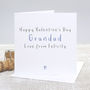 Happy Valentine's Day Grandma Personalised Card, thumbnail 2 of 5