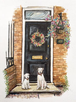 Personalised Front Door Illustration, 4 of 6