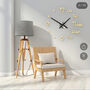Living Room/ Kitchen Stylish Frameless 3D Wall Clock, thumbnail 2 of 4