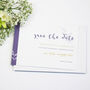 Heart Floral Wedding Invitation Set, thumbnail 3 of 6