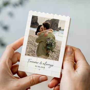 Personalised Romantic Photo Block Keepsake Style, 5 of 11