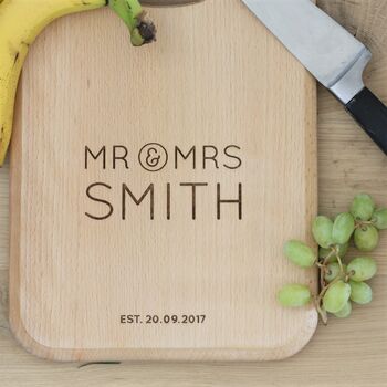 Personalised Wooden Chopping Board, 2 of 6