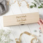 Personalised Wooden Engagement Wine Box, thumbnail 3 of 8