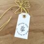 Teacher Thank You Wire Flower – Everlasting Gift With Hand Stamped Tag, thumbnail 3 of 9