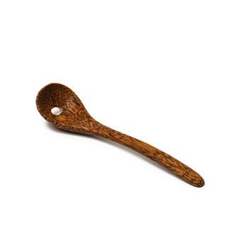 Coconut Wood Slotted Olive Spoon, 4 of 4