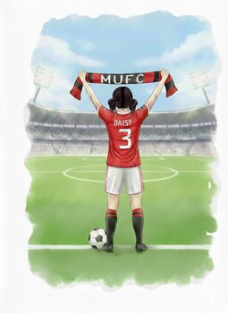 Female Football Gift Print, 6 of 10