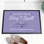 Personalised Halloween Spell Book Indoor Doormat, thumbnail 1 of 4