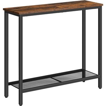 Slim Console Table Entryway Display Table With Shelves, 4 of 9