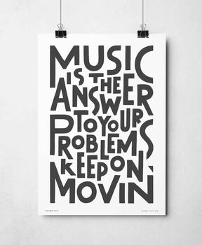 Music Is The Answer Print, 9 of 11