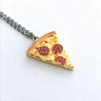 Handmade Pizza Pendant Necklace By Tiny Treat Boutique ...