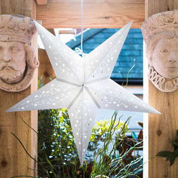 White Paper Star Light | Hanging Lantern, 2 of 4