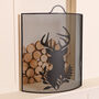Woodland Stag Black Iron Fire Guard, thumbnail 4 of 4
