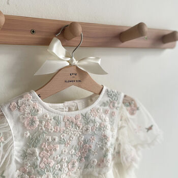 Personalised Children’s Wedding Wooden Coat Hanger, 11 of 11