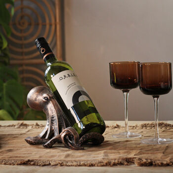 Bronze Octopus Bottle Holder, 2 of 3