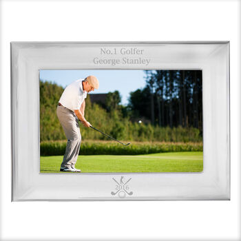 Golf Gifts Silver Plated Photo Frame For Golfers, 2 of 4