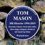 Personalised Retirement Blue Plaque, thumbnail 1 of 5