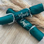 Personalised Reusable Floral Green Christmas Crackers, thumbnail 6 of 9