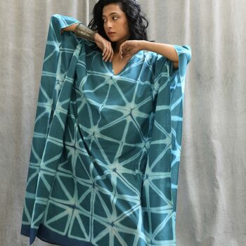 Gorgeously Soft Handwoven Cotton Kaftan Dress, 6 of 8