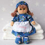 Personalised Rag Doll In Pink Dress, thumbnail 7 of 10