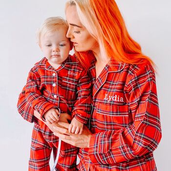 Mum And Child Personalised Tartan Pj's *Special Offer*, 6 of 8