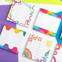 Rainbow Wave Patterned Sticky Notes Pad, thumbnail 5 of 6