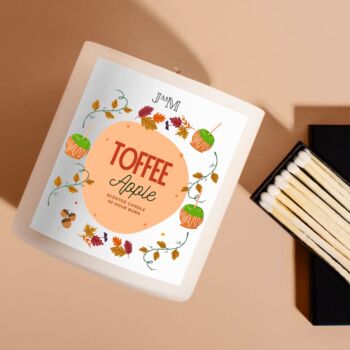 Toffee Apple Autumnal Candle For Autumnal Decor, 2 of 6