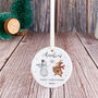 Personalised First Christmas Ceramic Ornament Gift, thumbnail 6 of 7