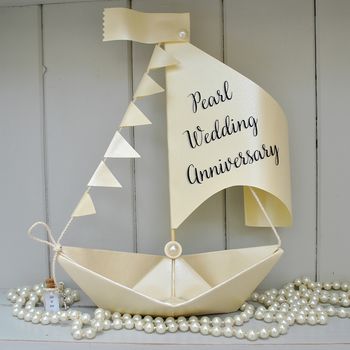 Personalised Wedding Sail Boat Card, 7 of 12