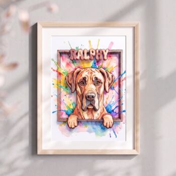 Custom Pet Art Portrait, 3 of 6