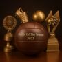Personalised Vintage Dark Brown Leather Football, thumbnail 1 of 10