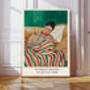 So Many Books, So Little Time, Female Reading Art Print, thumbnail 1 of 4
