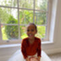 Long Sleeve Burnt Orange Velvet Christmas Party Dress, thumbnail 2 of 7