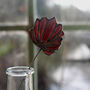 Red Clover Stained Glass Flower, thumbnail 1 of 9