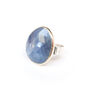 Sapphire Gemstone Ring Set In 9 Ct Gold And Silver, thumbnail 5 of 6
