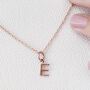 Initial Charm In Silver, 18ct Gold Or Rose Gold Vermeil, thumbnail 4 of 8