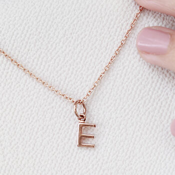 Initial Charm In Silver, 18ct Gold Or Rose Gold Vermeil, 4 of 8