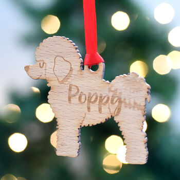 Personalised Bichon Frise Dog Christmas Decoration, 9 of 9