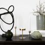 Anit Small Brass Candle Holder Set Of Two, thumbnail 3 of 4