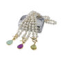 Mustique White Pearl Necklace With Lemon Topaz Drop, thumbnail 3 of 6