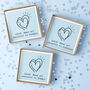 Great Mums Get Promoted To … Sterling Silver Heart Earrings, thumbnail 1 of 5